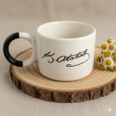 ATATÜRK İMZA - DÜĞÜM KUPA - SİYAH SAP - 1