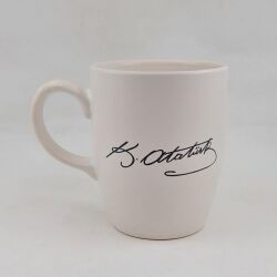 ATATÜRK İMZA - OVAL KUPA - TRANSPARAN SAP - 