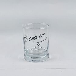 ATATÜRK İMZA-SHOT BARDAĞI - ŞEFFAF - 