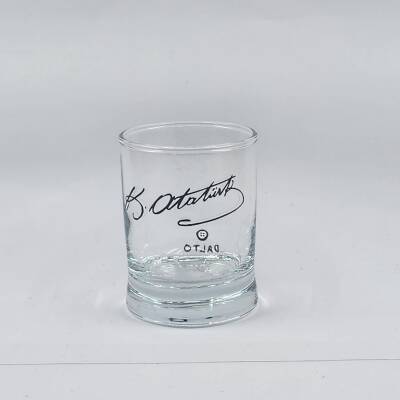 ATATÜRK İMZA-SHOT BARDAĞI - ŞEFFAF - 1