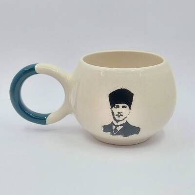 ATATÜRK KALPAKLI - BALONCUK KUPA - YEŞİL SAP - 1