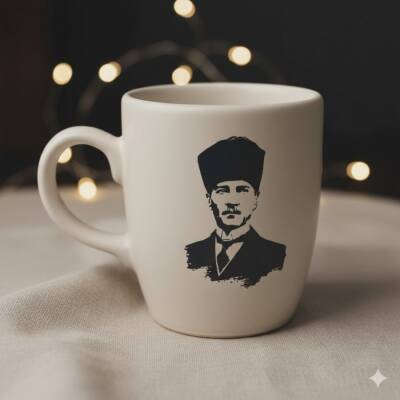 ATATÜRK KALPAKLI - OVAL KUPA - TRANSPARAN SAP - 1