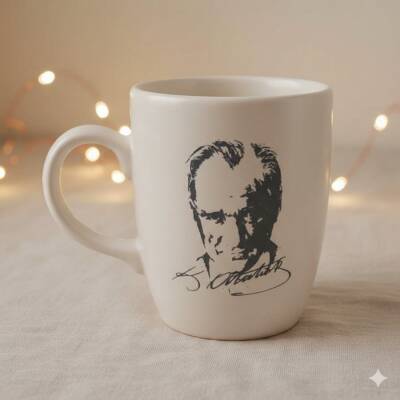 ATATÜRK PORTRE - OVAL KUPA - TRANSPARAN SAP - 1