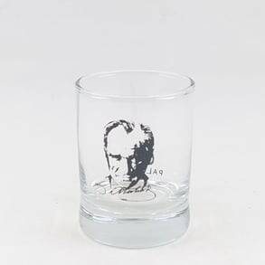 ATATÜRK PORTRE-SHOT BARDAĞI - ŞEFFAF - 1