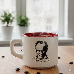 ATATÜRK PORTRE - VENUS KUPA - KIRMIZI İÇ - 