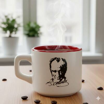 ATATÜRK PORTRE - VENUS KUPA - KIRMIZI İÇ - 1