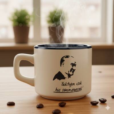 ATATÜRK YAKTIĞIN IŞIK - VENUS KUPA - SİYAH İÇ - 1