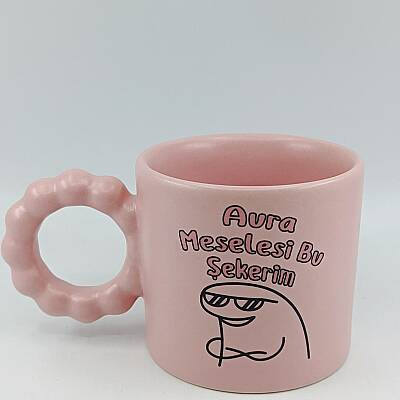 AURA MESELESİ-PRENSES KUPA - PEMBE GÖVDE PEMBE SAP - 1