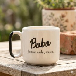 BABA - ARYA ÇAY FİNCANI - SİYAH SAP - 