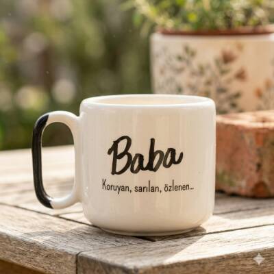 BABA - ARYA ÇAY FİNCANI - SİYAH SAP - 1