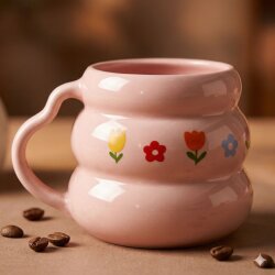 BAHAR TEMA-KOVAN KUPA - PEMBE SAP PEMBE GÖVDE - 