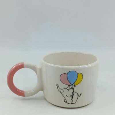 BALONLU FİL-DÜĞÜM KUPA - PEMBE SAP - 1