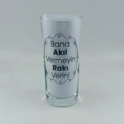 BANA AKIL VERMEYIN-RAKI BARDAĞI - ŞEFFAF - 