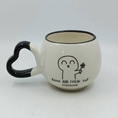 BANA BİR İYİLİK YAP-AMOUR KUPA - SİYAH SAP SİYAH TURNET - 1