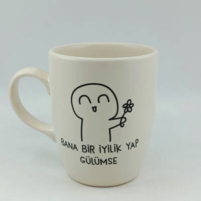 BANA BİR İYİLİK YAP-OVAL KUPA - TRANSPARAN SAP - 1