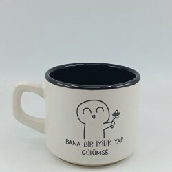 BANA BİR İYİLİK YAP-VENUS KUPA - SİYAH İÇ - 