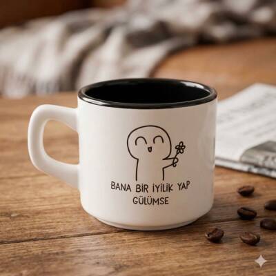 BANA BİR İYİLİK YAP-VENUS KUPA - SİYAH İÇ - 1