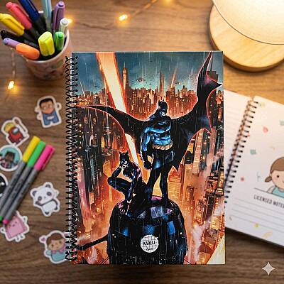 BATMAN AND ROBIN-SPİRALLİ DEFTER - TEKLİ - 1