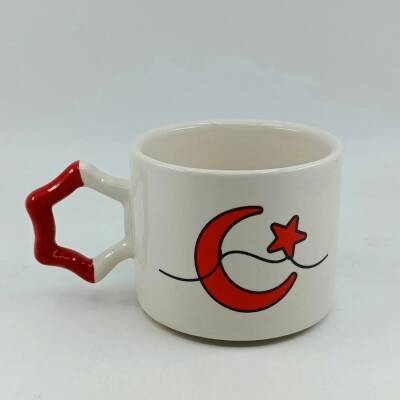 BAYRAK-YILDIZ KUPA - KIRMIZI SAP - 1