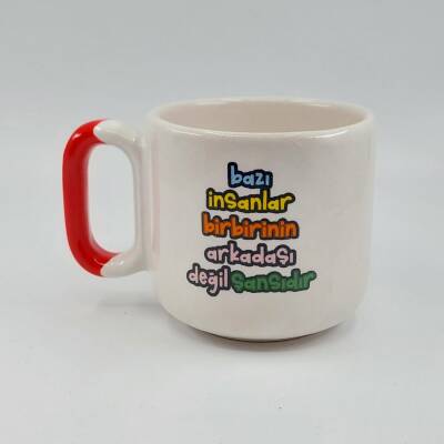 BAZI İNSANLAR BİRBİRİNİN - ARYA ÇAY FİNCANI - TURUNCU SAP - 1