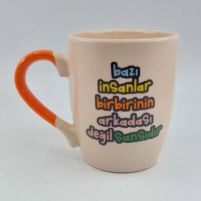 BAZI İNSANLAR BİRBİRİNİN-OVAL KUPA - TURUNCU SAP - 1