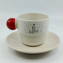 BE HAPPY KALP-PUNTO FİNCAN - KIRMIZI SAP - 