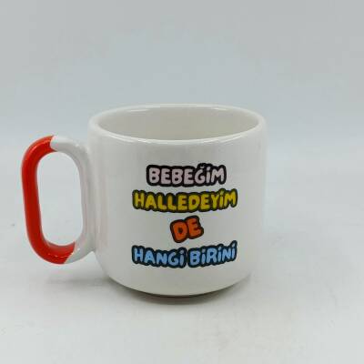 BEBEĞİM HALLEDEYİM DE-ARYA ÇAY FİNCANI - TURUNCU SAP - 1