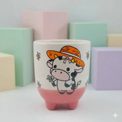 BEBEK İNEK DESEN-İNEK KUPA - TRANSPARAN - 1