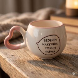 BEDENİM HAKKINDA YORUM YAPMA-AMOUR KUPA - PEMBE SAP PEMBE TURNET - 