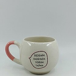 BEDENİM HAKKINDA YORUM YAPMA-BALON KUPA - PEMBE SAP - 