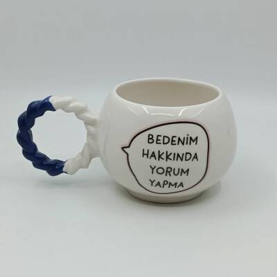 BEDENİM HAKKINDA YORUM YAPMA-BALONCUK KUPA - KOBALT SAP - 1