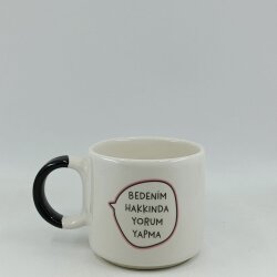 BEDENİM HAKKINDA YORUM YAPMA-D KUPA - SİYAH SAP - 