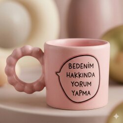 BEDENİM HAKKINDA YORUM YAPMA-PRENSES KUPA - PEMBE GÖVDE PEMBE SAP - 
