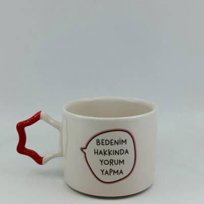 BEDENİM HAKKINDA YORUM YAPMA-YILDIZ KUPA - KIRMIZI SAP - 1