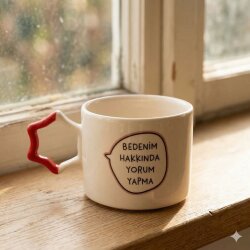 BEDENİM HAKKINDA YORUM YAPMA-YILDIZ KUPA - KIRMIZI SAP - 