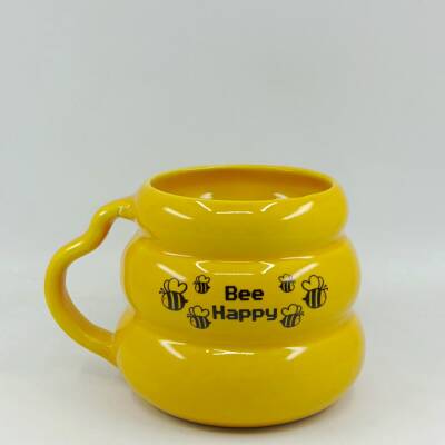 BEE HAPPY UÇAN ARILAR-KOVAN KUPA - SARI SAP SARI GÖVDE - 1