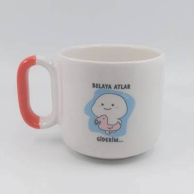 BELAYA ATLAR GİDERİM - ARYA ÇAY FİNCANI - TURUNCU SAP - 1