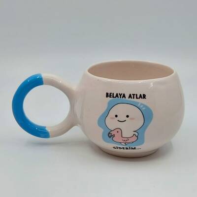 BELAYA ATLAR GİDERİM - BALONCUK KUPA - ACIK MAVİ SAP - 1
