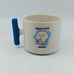 BELAYA ATLAR GİDERİM - T KUPA - AÇIK MAVİ SAP - 