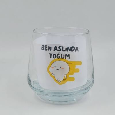 BEN ASLINDA YOĞUM-VİSKİ BARDAĞI - ŞEFFAF - 1