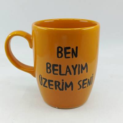 BEN BELAYIM SENİ ÜZERİM-OVAL KUPA - SARI SAP SARI GÖVDE SARI İÇ - 1