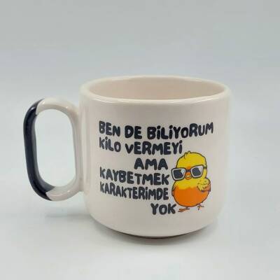 BEN DE BİLİYORUM KİLO - ARYA ÇAY FİNCANI - SİYAH SAP - 1