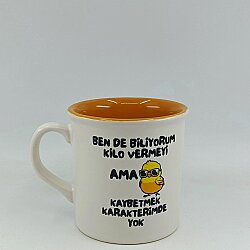 BEN DE BİLİYORUM KİLO-İDA KUPA - TRANSPARAN SAP TRANSPARAN GÖVDE TURUNCU İÇ - 