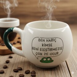 BEN HARİÇ KİMSE -BALON KUPA - YEŞİL SAP - 