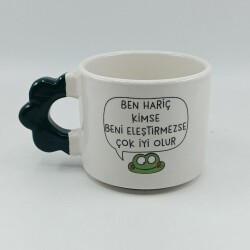 BEN HARİÇ KİMSE -PAPATYA KUPA - YEŞİL SAP - 