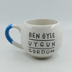 BEN ÖYLE UYGUN GÖRDÜM-BALON KUPA - AÇIK MAVİ SAP - 