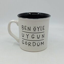 BEN ÖYLE UYGUN GÖRDÜM-İDA KUPA - TRANSPARAN SAP TRANSPARAN GÖVDE SİYAH İÇ - 