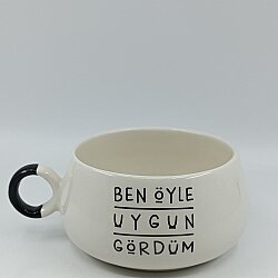 BEN ÖYLE UYGUN GÖRDÜM-LUNA KUPA - SİYAH SAP - 
