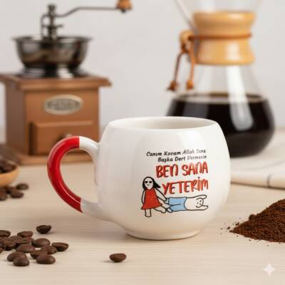 BEN SANA YETERİM - BALON KUPA - KIRMIZI SAP - 1