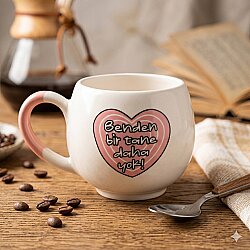 BENDEN BİR TANE DAHA YOK!-BALON KUPA - PEMBE SAP - 